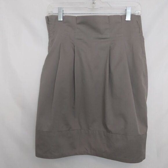 BCBG Maxazria | Stella Taupe Paper Bag Waist Skirt | Size 2 - Picture 2 of 6